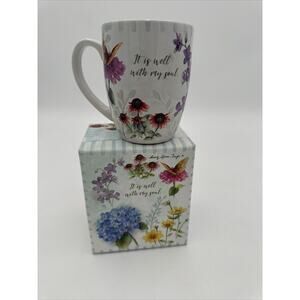 Sandy Clough/Faithfully Yours Coffee Mug It Is Well With My Soul NIB
